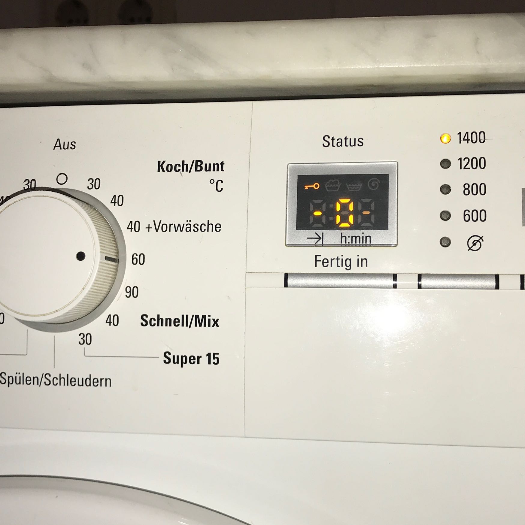 Waschmaschine Siemens Zeigt Schlussel Weisse Wasche