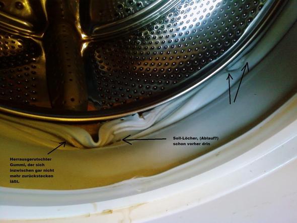 Waschmaschinen-Tür-Dichtung geht raus - was tun? - (Reparatur, Waschmaschine, Handwerker)