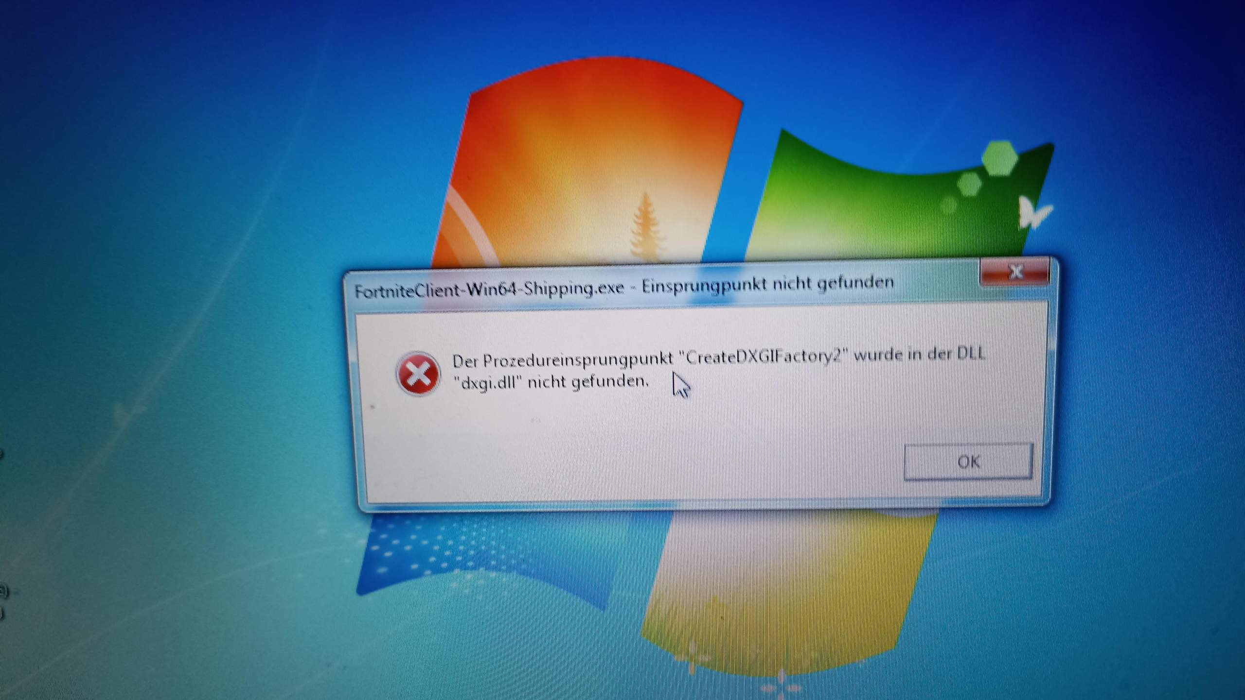 Createdxgifactory2 Wurde In Der Dll Nicht Gefunden