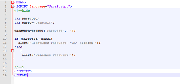 Screenshot vom Code in Notepad++ - (Computer, Technik, Software)