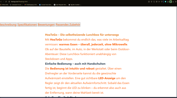 - (Webseite, HTML, Code)