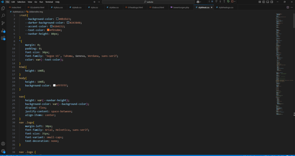 - (Webseite, HTML, Code)