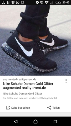 Nike schwarz glitzer  - (Schuhe, Nike, Vans)