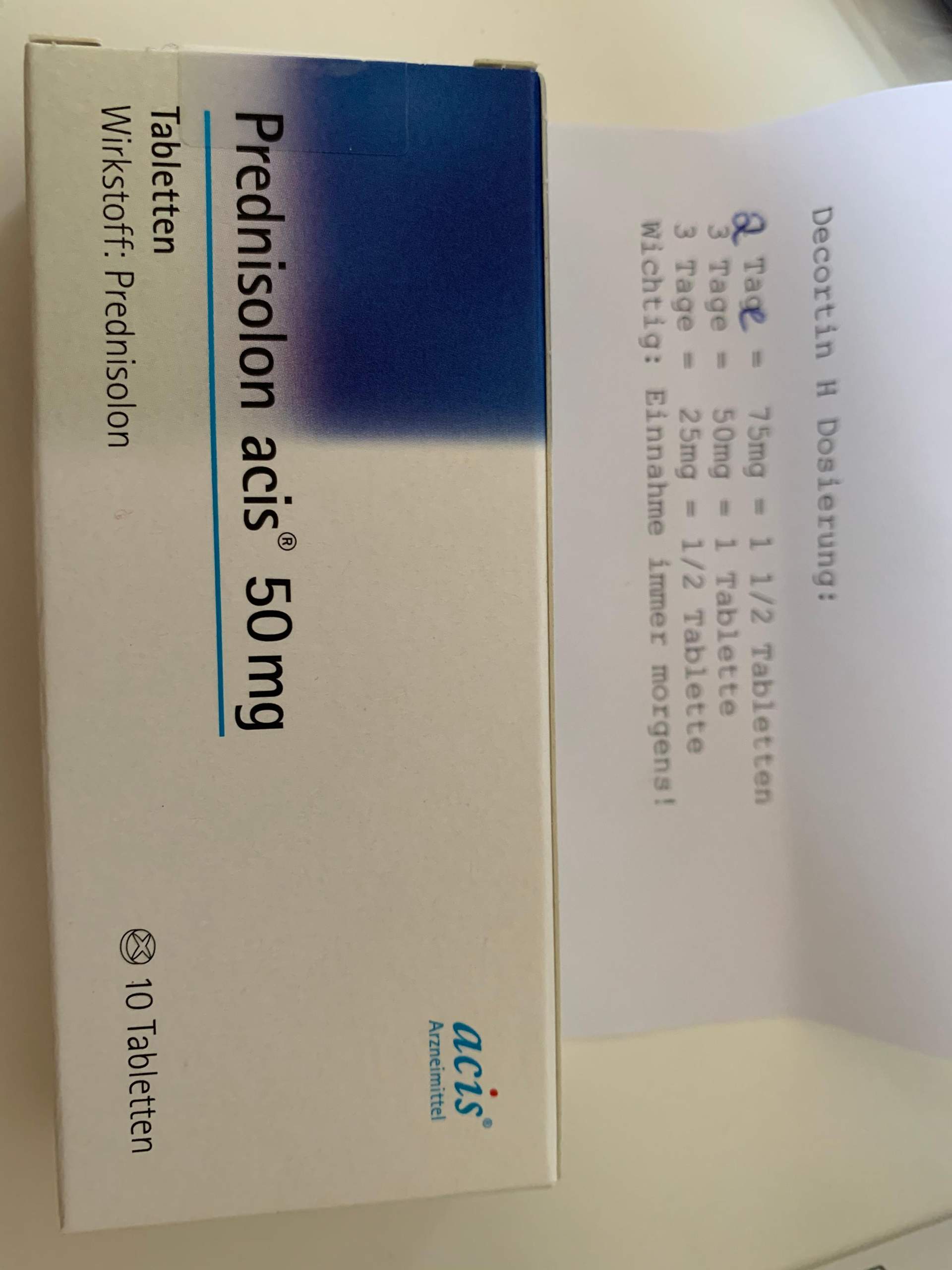 Prednisolon acis 10 mg tabletten