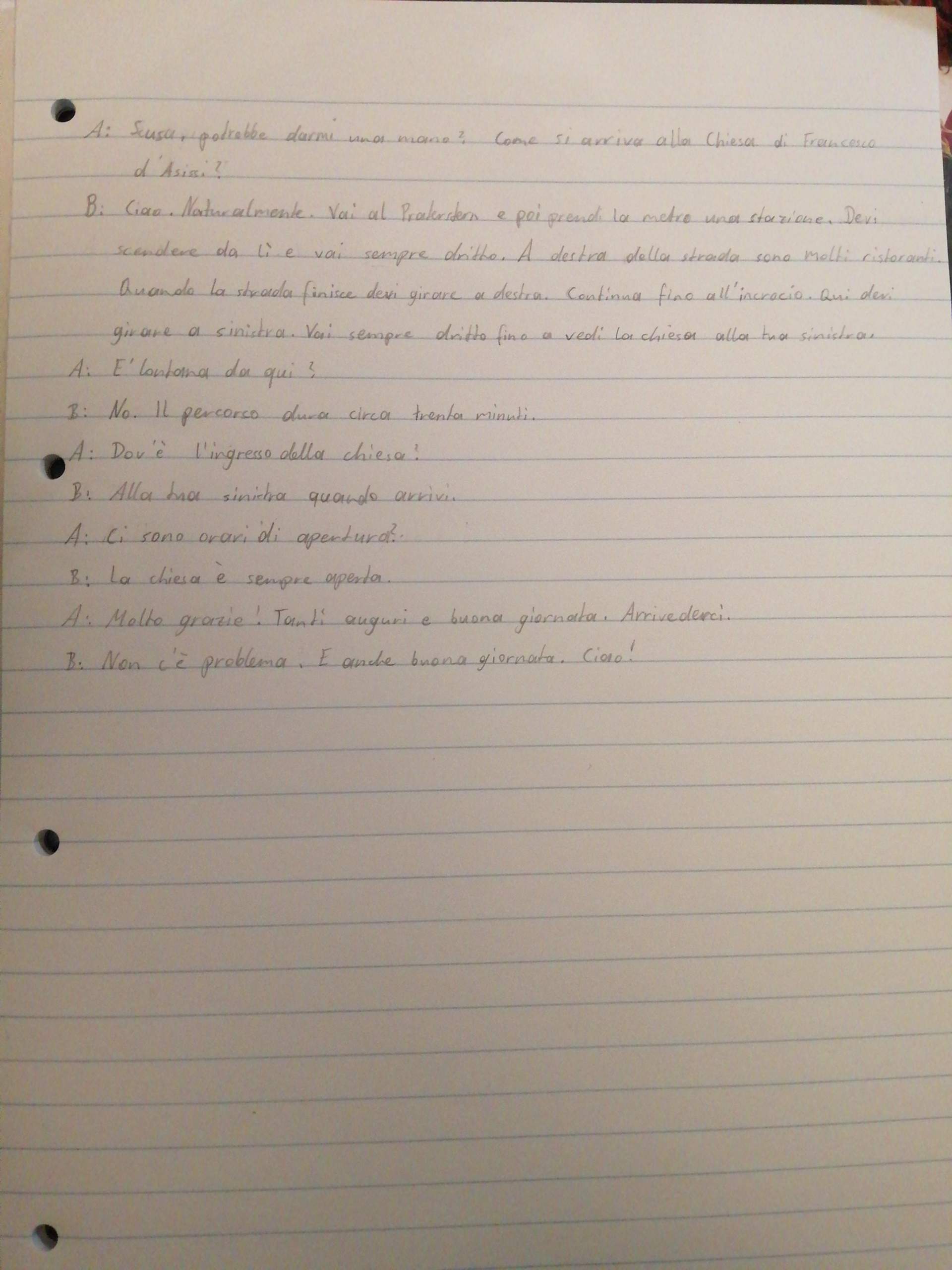 1000 Häufigste Wörter Italienisch Pdf Wegbeschreibung Italienisch Korrektur? (Schule, Sprache, Lernen)