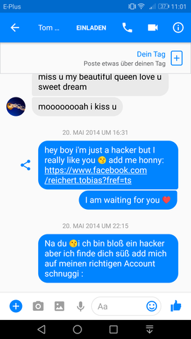- (Facebook, hacken)