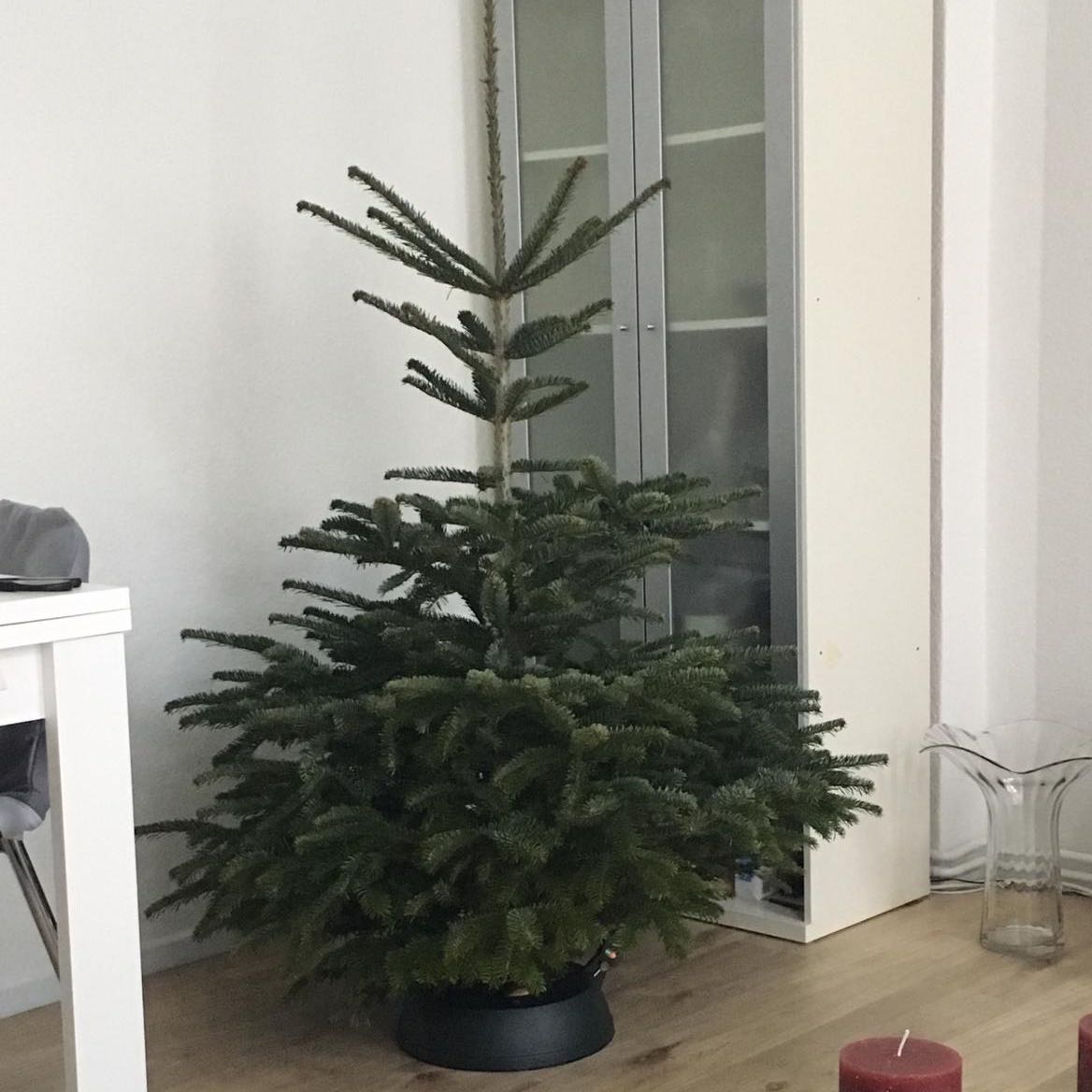 Weihnachtsbaum zu dick, schneiden stutzen möglich?