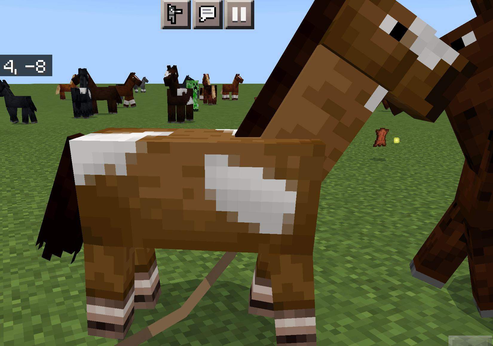 Minecraft Cowboy auf Pferd