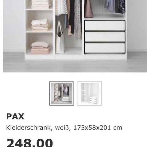 Hier der Schrank  - (IKEA, Pax)