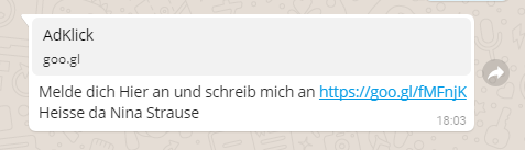 Hier ist der Link - (Internet, WhatsApp, Link)
