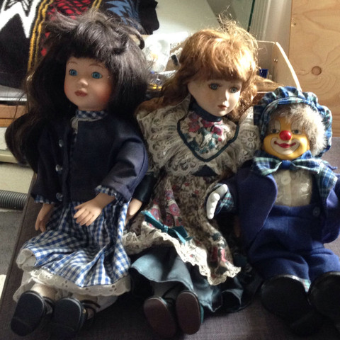Das sind die Puppen  - (alt, Spielzeug, Puppen)