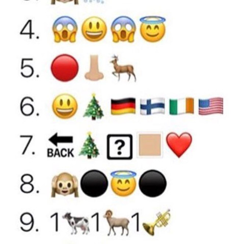 Man beachte 6&9 - (Weihnachten, Emoji, Weihnachtslied)