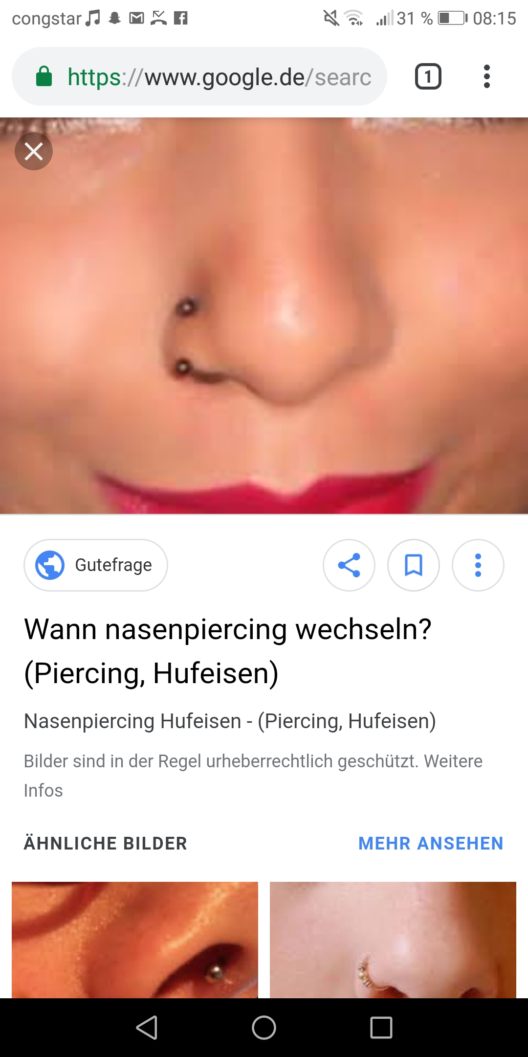 Weiss Jemand Wie Das Piercing Heisst Nase