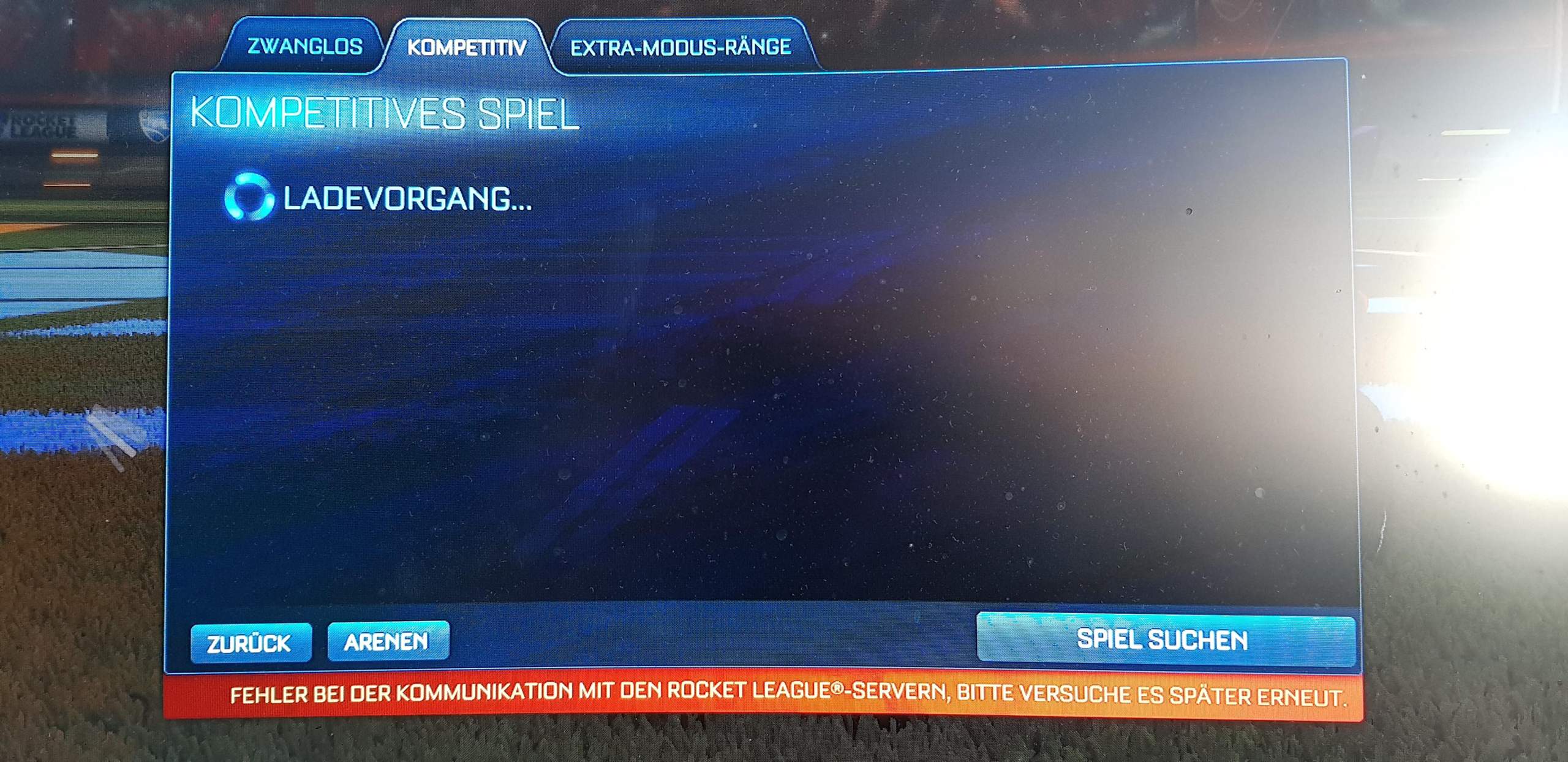 Fehler Bei Der Kommunikation Mit Den Rocket League Servern Weiß jemand, wie ich das Problem in Rocket League? beheben kann