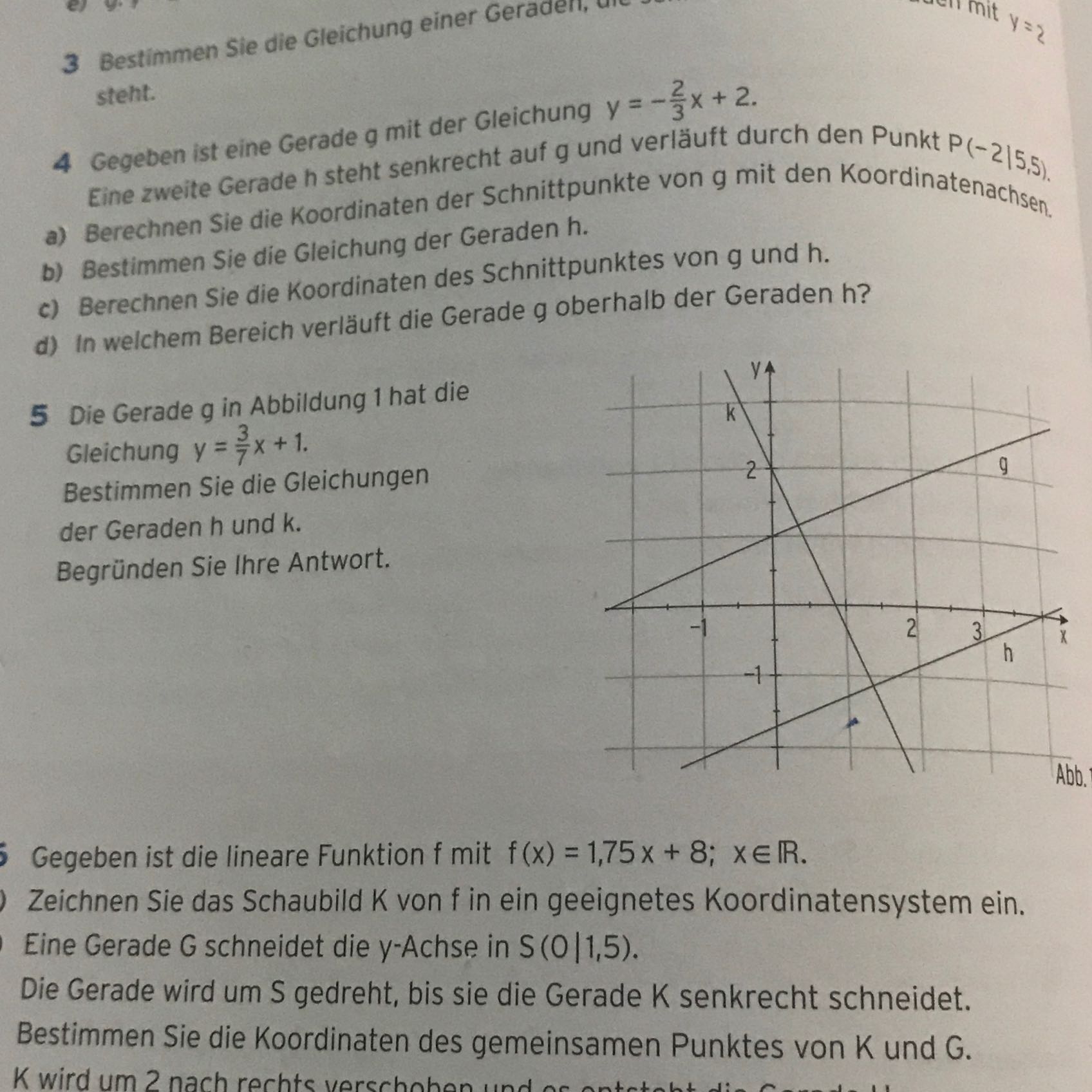 Weiss Jemand Wie Man Bei Aufgabe 5 Rechnerisch Nachweisen Kann Ob