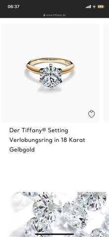 Weiß jemand wie viel der Tiffany Setting Verlobungsring in 18 Karat Gelbgold mit einem Karatgewicht von 0,75?