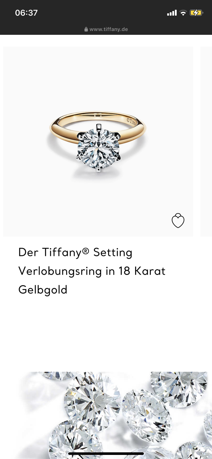 Weiß Jemand Wie Viel Der Tiffany Setting Verlobungsring In 18 Karat Gelbgold Mit Einem