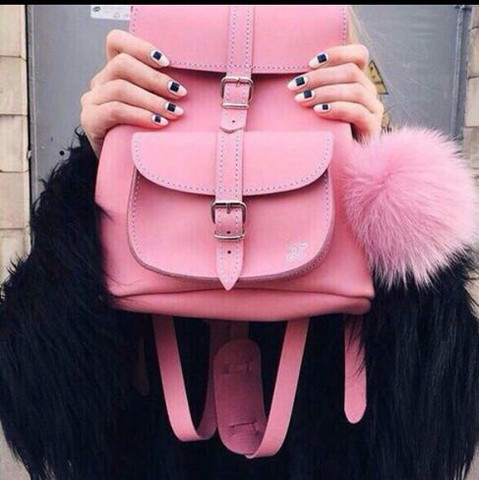 Pink, 2 Fächer -> Rucksack - (Rucksack, pink, 2 Fächer)