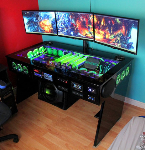 Weiß jemand wo ich so einen Tisch finde? (PC, Gaming, setup)