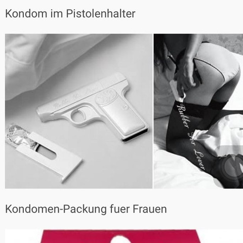 Kondom Halterung als Pistole - (Kondom, Pistole, Sexspielzeug)