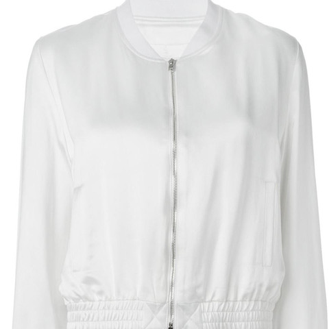 Weisse Bomberjacke Weiss Damen