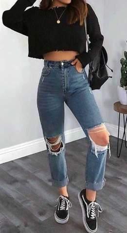 Weisst Jemand Wo Ich Solche Mom Jeans Finde Ich Meine Nicht Die Locher Freundschaft Mode Kleidung