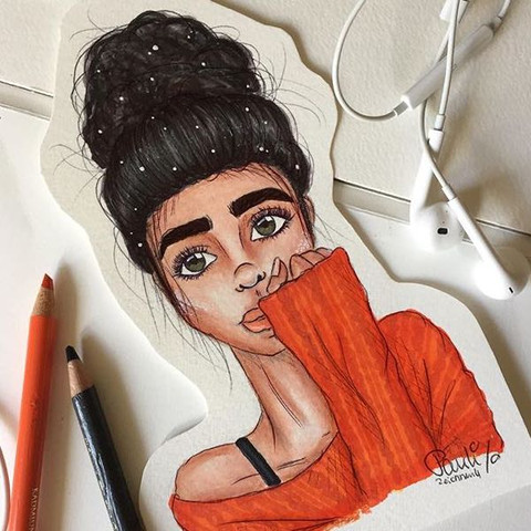 Bild ist vom Instagram Account zeichnen4 - (Kunst, zeichnen, Stil)