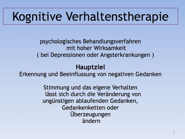 Kognitive verhaltenstherapie bei depressionen xxx video