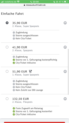 Welche Fahrkarte muss ich kaufen um nach Stuttgart zu fahren ?