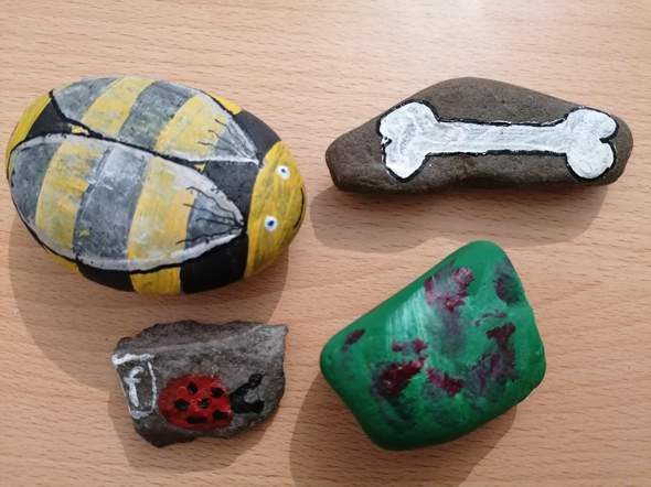 Rock Art Lustige Tiere Auf Steine Malen Weltbild Ausgabe