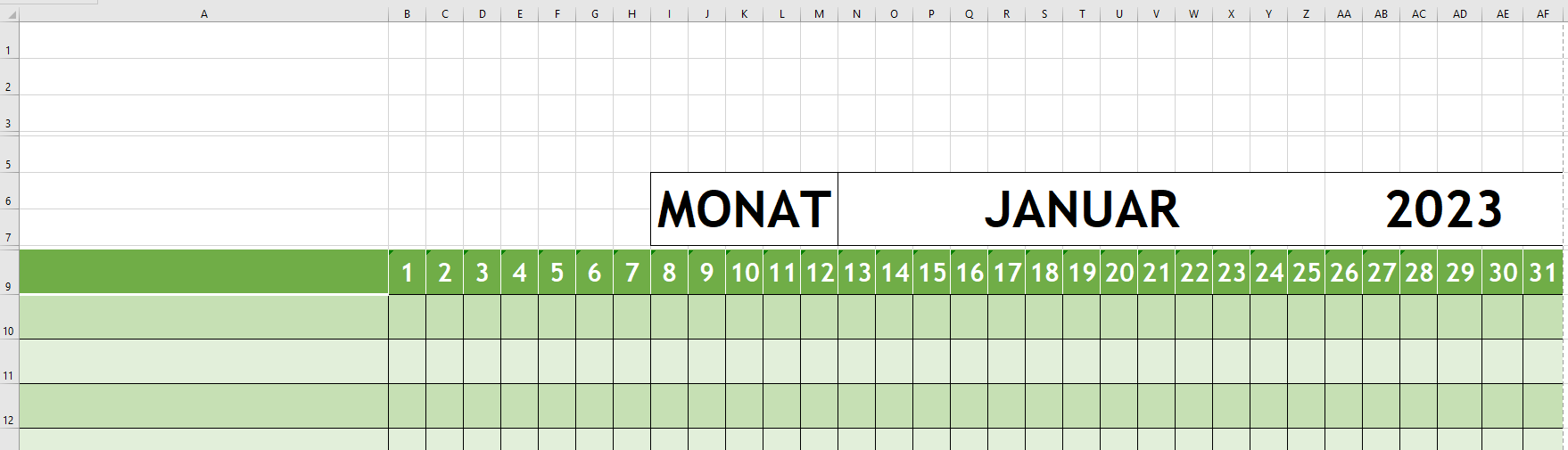 Welche Formel verwenden um Monate und Tage automatisch richtig