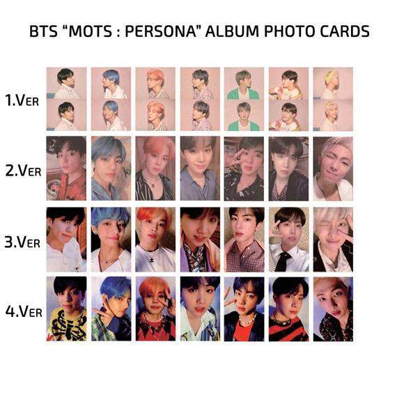 welche Fotokarten gibt es in den verschiedenen Wings ( BTS Album