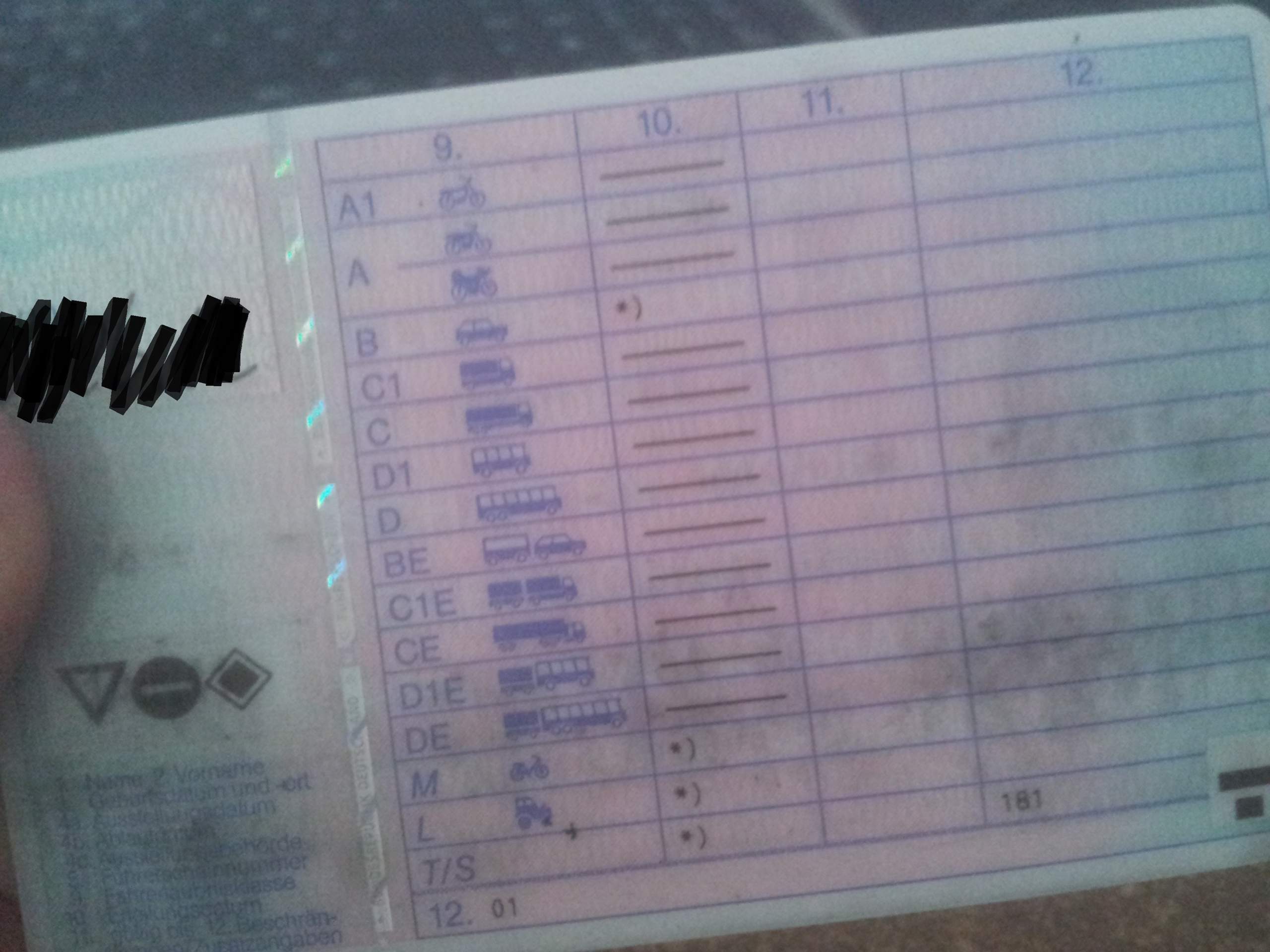 Welche Führerscheinklassen habe ich? (Auto, KFZ)