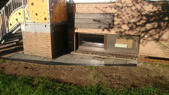 welche funktion hat der kies vor dem keller fenster wasser nase bauen
