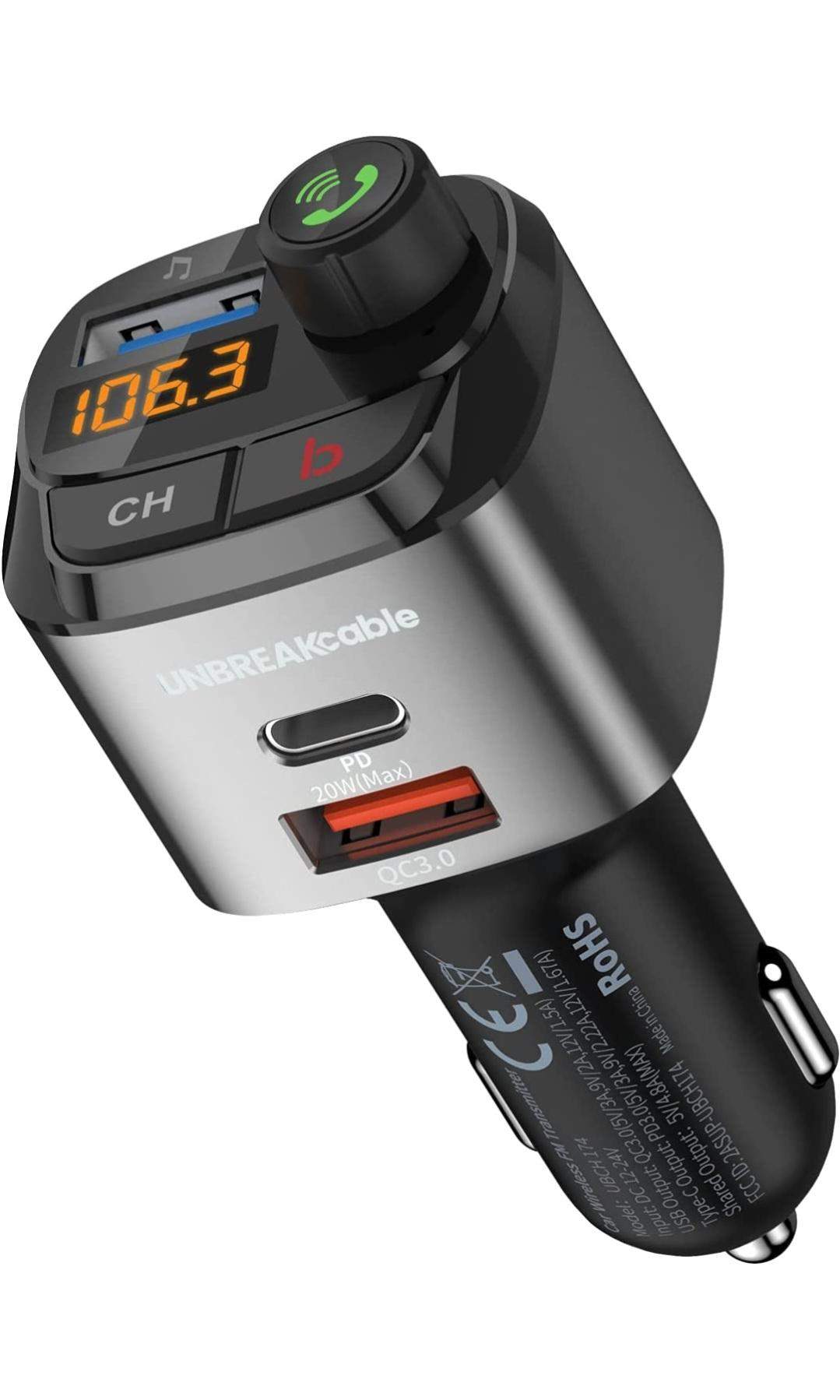 Auto Bluetooth MP3 Player Ladegerät FM Transmitter Freisprechfunk