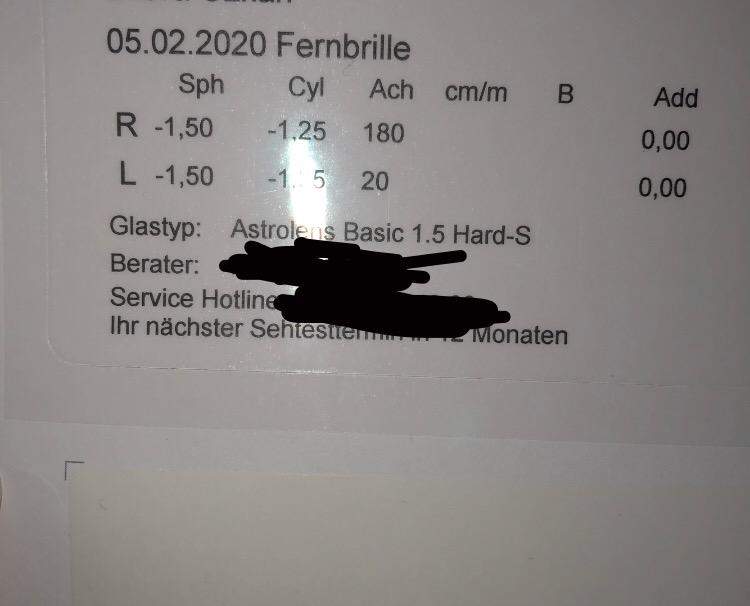 Welche ist genau meine Sehstärke? (Augen, Brille, Kontaktlinsen)