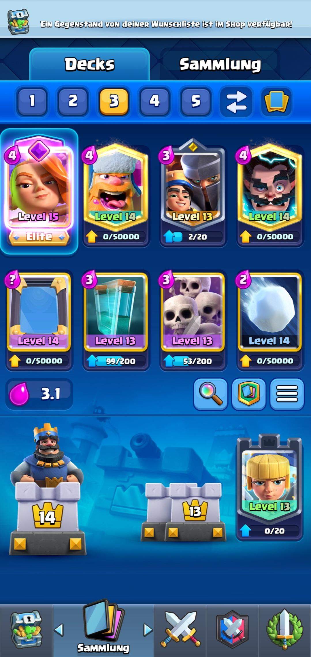 Clash Royale Von Ios Auf Android übertragen Welche karte auf level 15 (Clash Royale)? (Android, iOS, Google Play Store)