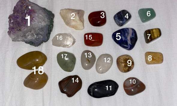 Welche Kristalle/Steine?
