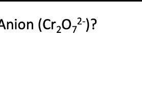 Welche Oxidationszahl hat das Sauerstoff Atom in diesem Anion?