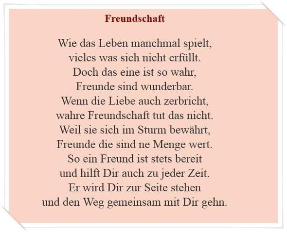 Gedichte beste freunde Freundschaftsgedichte