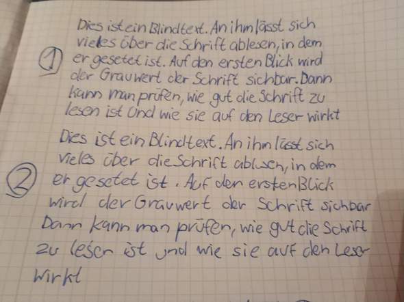  - (Schule, Aussehen, Schrift)