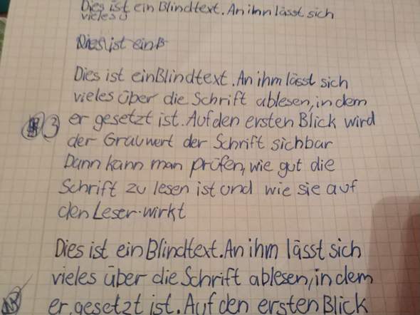  - (Schule, Aussehen, Schrift)