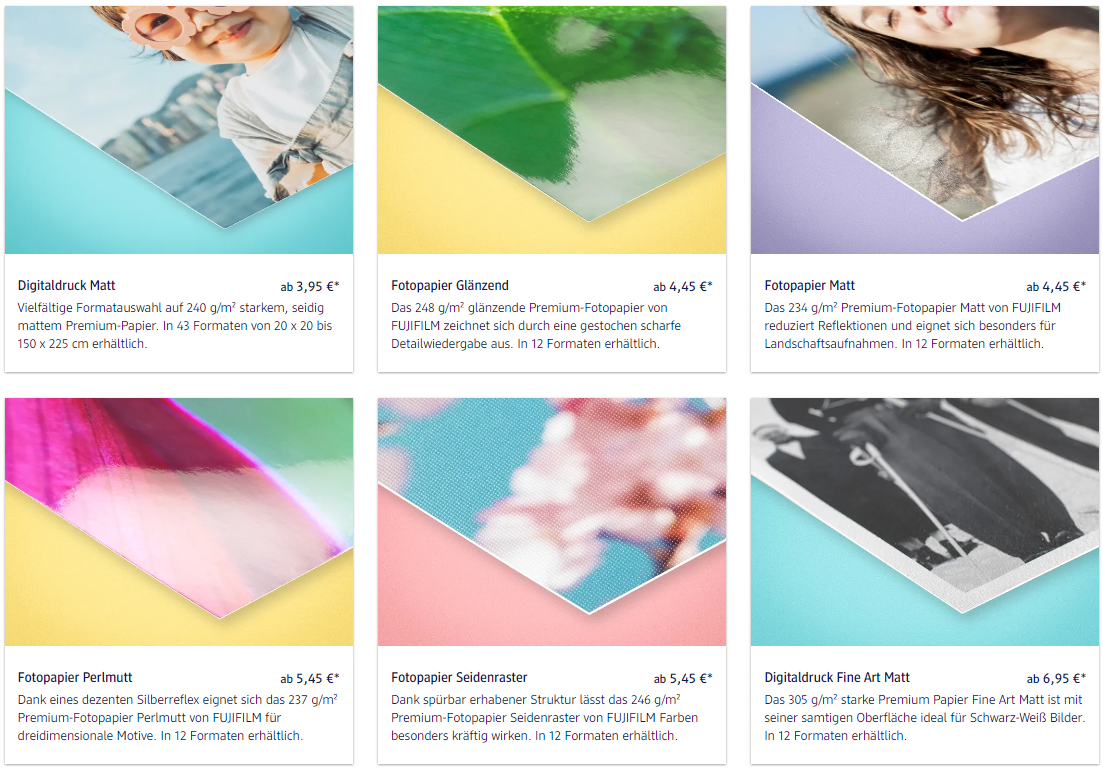 Welche Sorte des DM Fotopapiers? (Foto, Fotografie, Poster)
