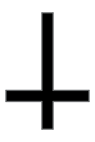 Welche symbolische Bedeutung hat ein umgekehrtes christliches Kreuz?