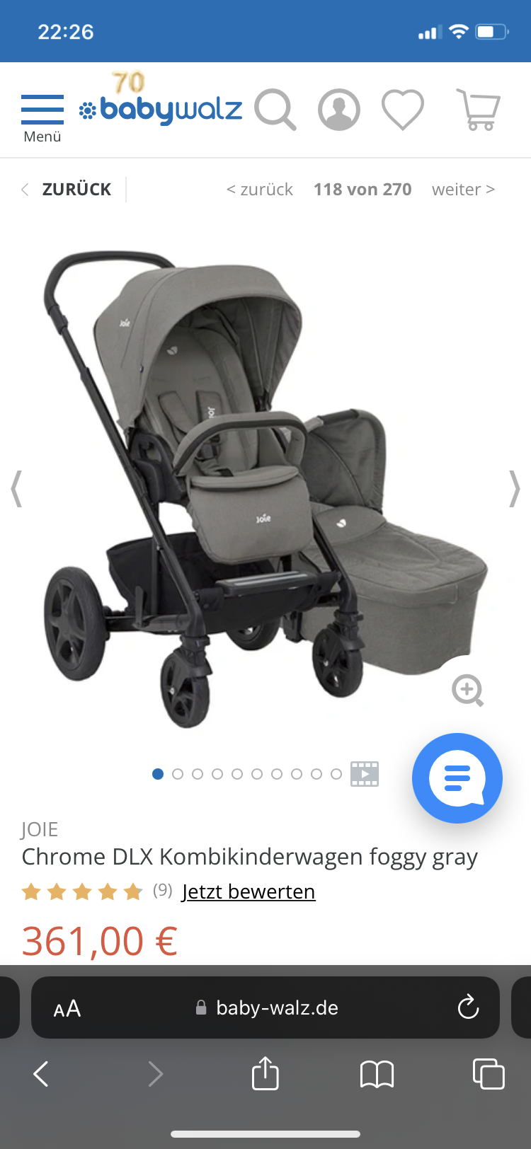 Welchen Adapter für den Joie DXL Chrome Kinderwagen? (Babyschale)