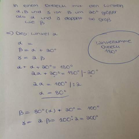 Hier das bild:)) - (Schule, Mathe, Gleichungen)