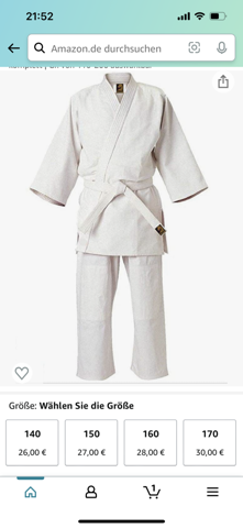 Welchen Größe bei Judo Anzug?