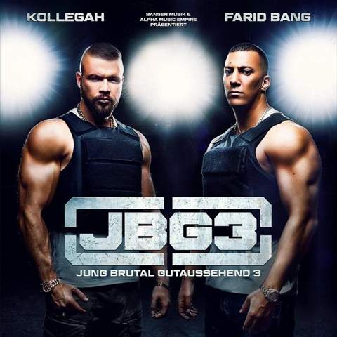 Welchen Oberarmumfang hat Farid Bang auf dem JBG3-Cover?