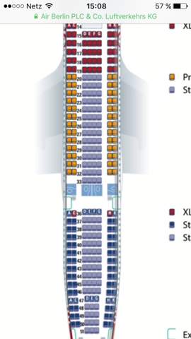 Sitzplätze sunexpress Seat Map