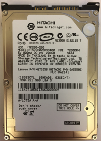 Welchen Technischen Eigenschaften Der Festplatten Kann Man An Diesem Bild Sticker Erkennen Bzw Ablesen Computer Technik Technologie